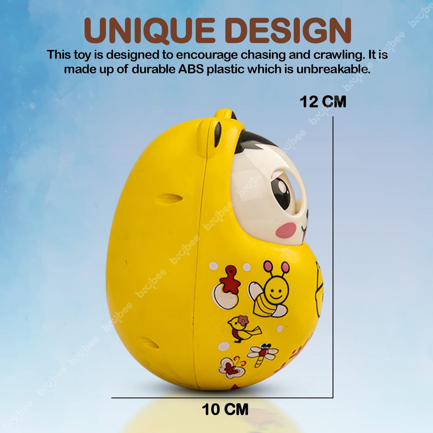 Roll over image to zoom in Baybee Musical Roly Poly Toys for Baby with Blinking Eye