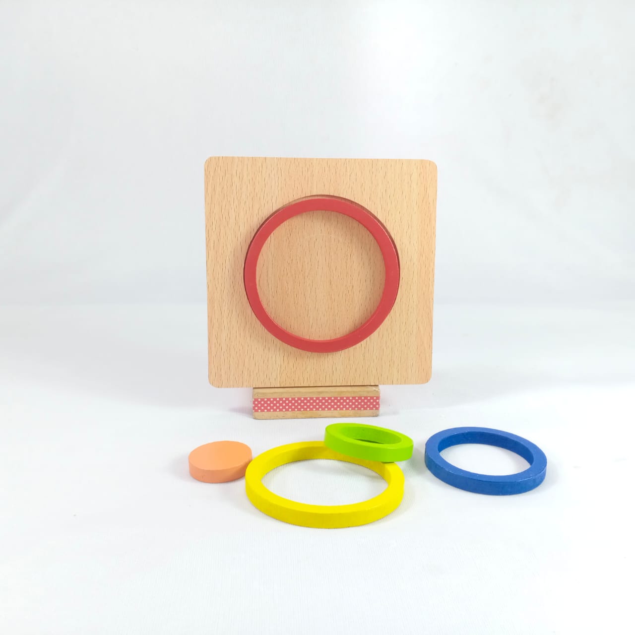 Extrokids DIY CREATIVE 3D WOODEN PUZZLE GEOMETRY SHAPE PUZZLE EDUCATIONAL TOYS (CIRCLE) - EKT1874