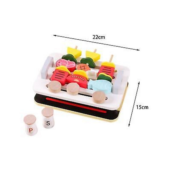 Wooden exclusive barbeque set for kids - EKT2777