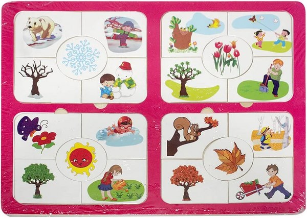 Wooden Season Theme Puzzle - EKT3302