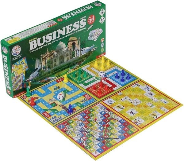 5 In 1 Bussiness Family Game - EKT3555