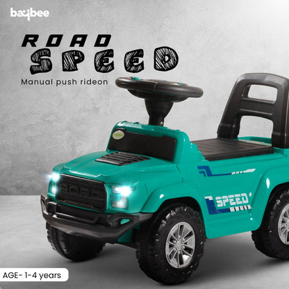 Baybee Push Ride on Baby Jeep for Kids Toys with LED Light & Storage Bin