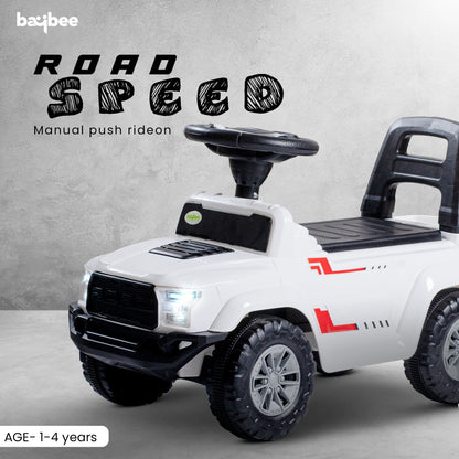 Baybee Push Ride on Baby Jeep for Kids Toys with LED Light & Storage Bin