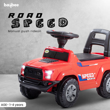 Baybee Push Ride on Baby Jeep for Kids Toys with LED Light & Storage Bin