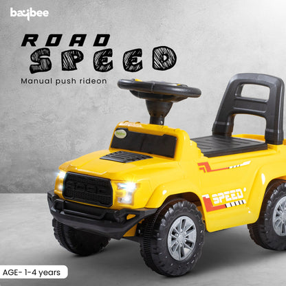 Baybee Push Ride on Baby Jeep for Kids Toys with LED Light & Storage Bin