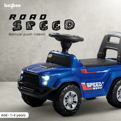 Baybee Push Ride on Baby Jeep for Kids Toys with LED Light & Storage Bin