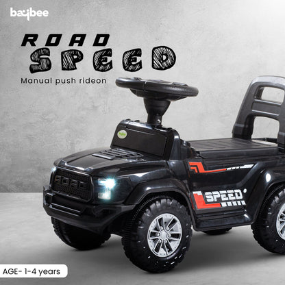 Baybee Push Ride on Baby Jeep for Kids Toys with LED Light & Storage Bin