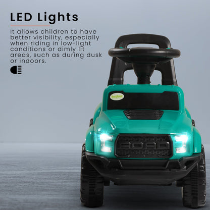 Baybee Push Ride on Baby Jeep for Kids Toys with LED Light & Storage Bin