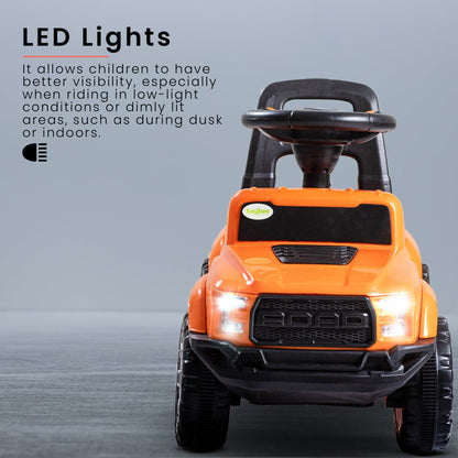 Baybee Push Ride on Baby Jeep for Kids Toys with LED Light & Storage Bin