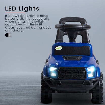 Baybee Push Ride on Baby Jeep for Kids Toys with LED Light & Storage Bin