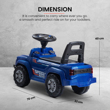 Baybee Push Ride on Baby Jeep for Kids Toys with LED Light & Storage Bin