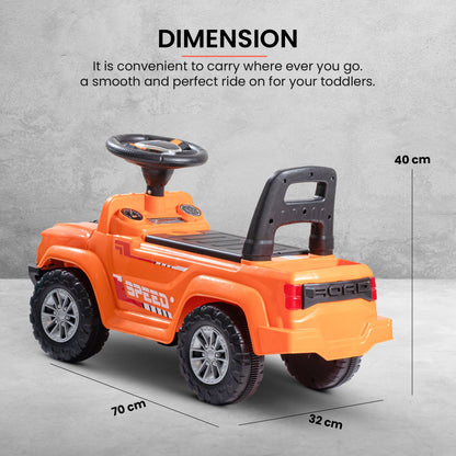 Baybee Push Ride on Baby Jeep for Kids Toys with LED Light & Storage Bin