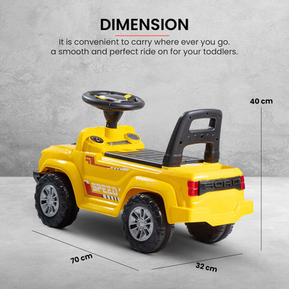 Baybee Push Ride on Baby Jeep for Kids Toys with LED Light & Storage Bin