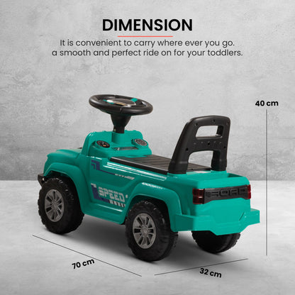 Baybee Push Ride on Baby Jeep for Kids Toys with LED Light & Storage Bin