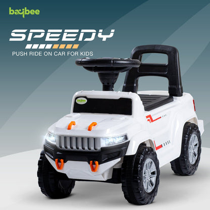 Baybee Speedy Baby Ride on Car for Kids, Push Ride on Toy With Led Light