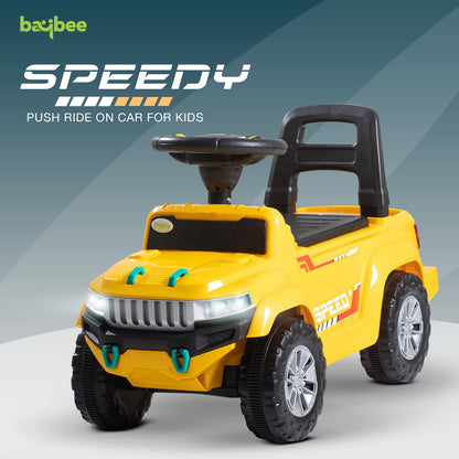 Baybee Speedy Baby Ride on Car for Kids, Push Ride on Toy With Led Light