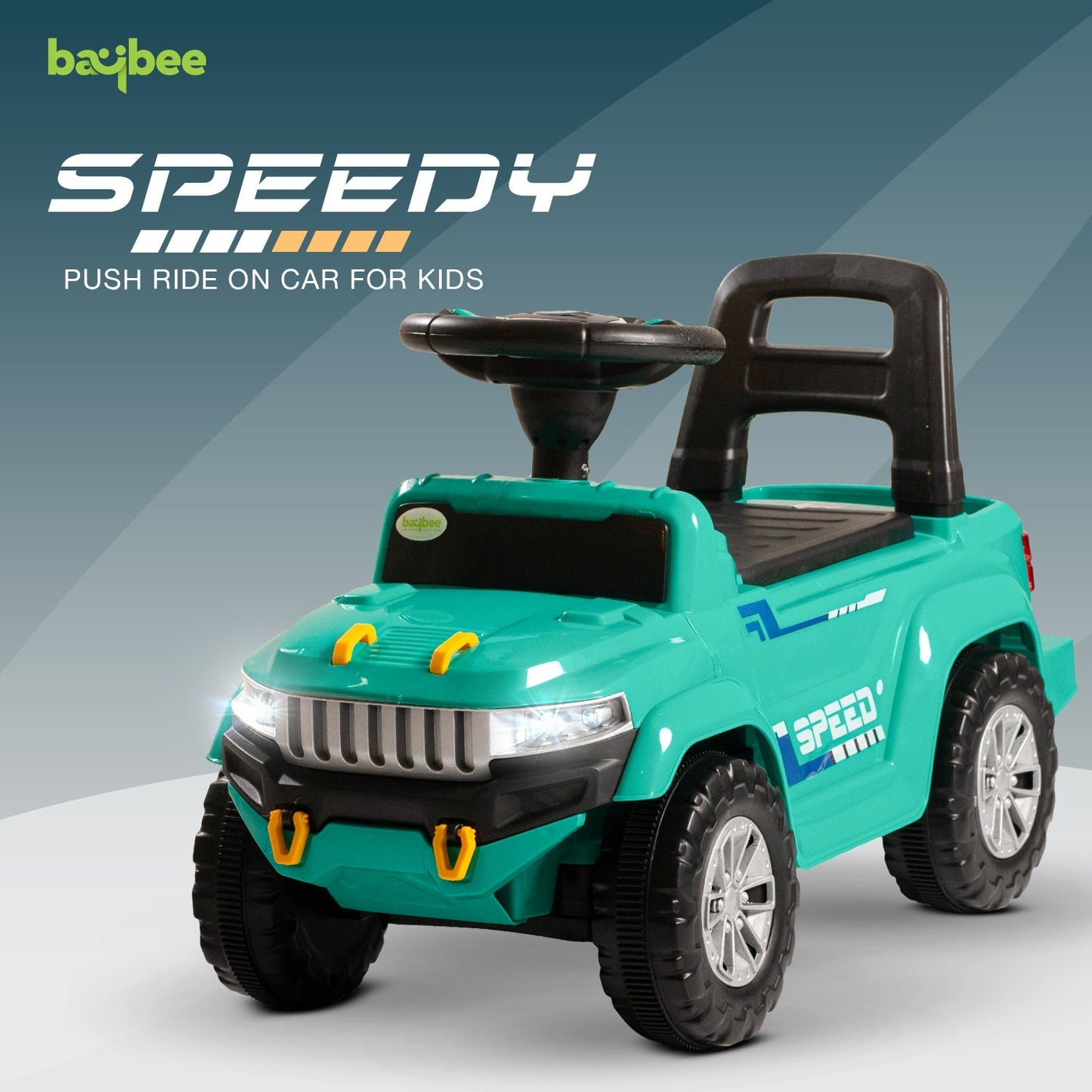 Baybee Speedy Baby Ride on Car for Kids, Push Ride on Toy With Led Light