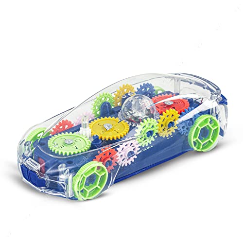 Baybee 3D Transparent Concept Gear Car Toys for Kids