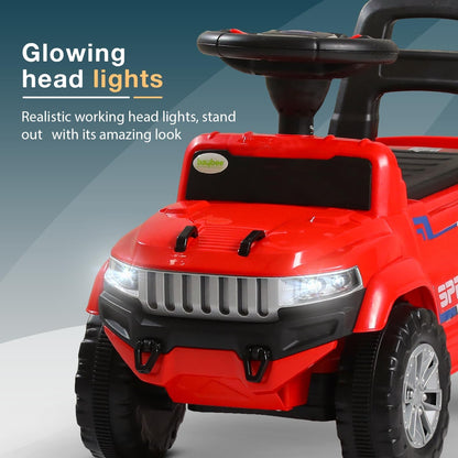 Baybee Speedy Baby Ride on Car for Kids, Push Ride on Toy With Led Light