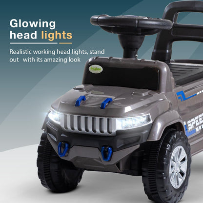 Baybee Speedy Baby Ride on Car for Kids, Push Ride on Toy With Led Light