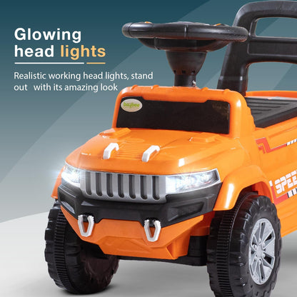 Baybee Speedy Baby Ride on Car for Kids, Push Ride on Toy With Led Light