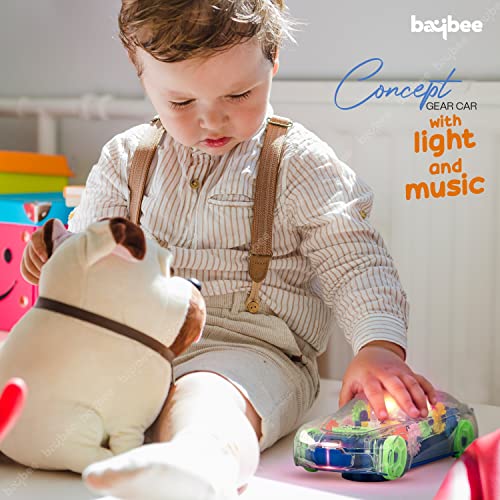 Baybee 3D Transparent Concept Gear Car Toys for Kids