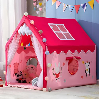 Colorfull and Extremely Light Weight Indoor and Outdoor Kids Play Tent House for 10 Year Old Girls and Boys Childrens, Multi, Tent House Theme (SMILEY)