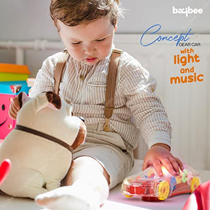 Baybee 3D Transparent Concept Gear Car Toys for Kids