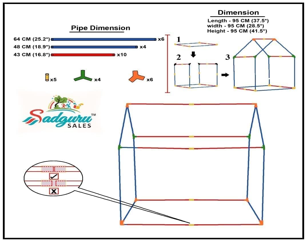 Colorfull and Extremely Light Weight Indoor and Outdoor Kids Play Tent House for 10 Year Old Girls and Boys Childrens, Multi, Tent House Theme (SMILEY)