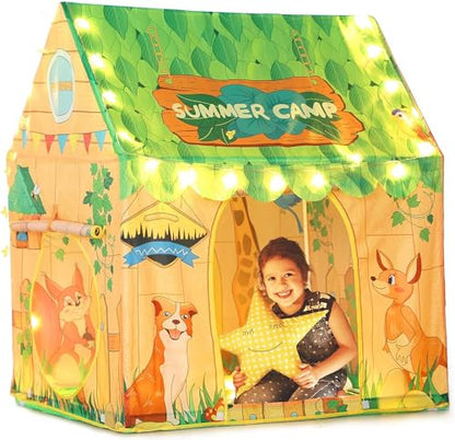Colorfull and Extremely Light Weight Indoor and Outdoor Kids Play Tent House for 10 Year Old Girls and Boys Childrens, Multi, Tent House Theme (SMILEY)