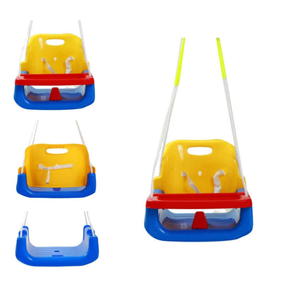 Baybee 3 in 1 Adjustable Baby Swing Chair for Kids with High Backrest, Rope & Safety Support