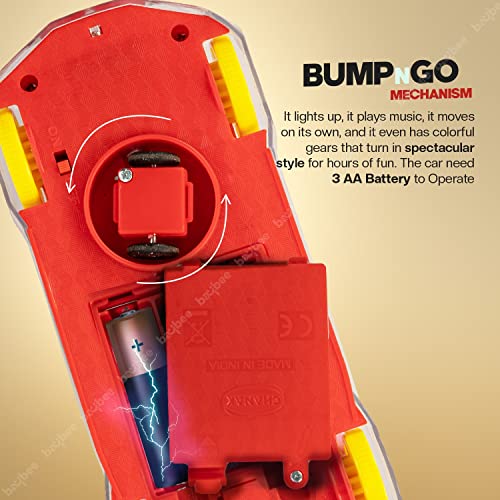 Baybee 3D Transparent Concept Gear Car Toys for Kids