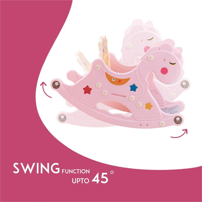 Baybee Baby Rocking Horse for Kids Plastic Swing Horse Ride-on Toy for Kids