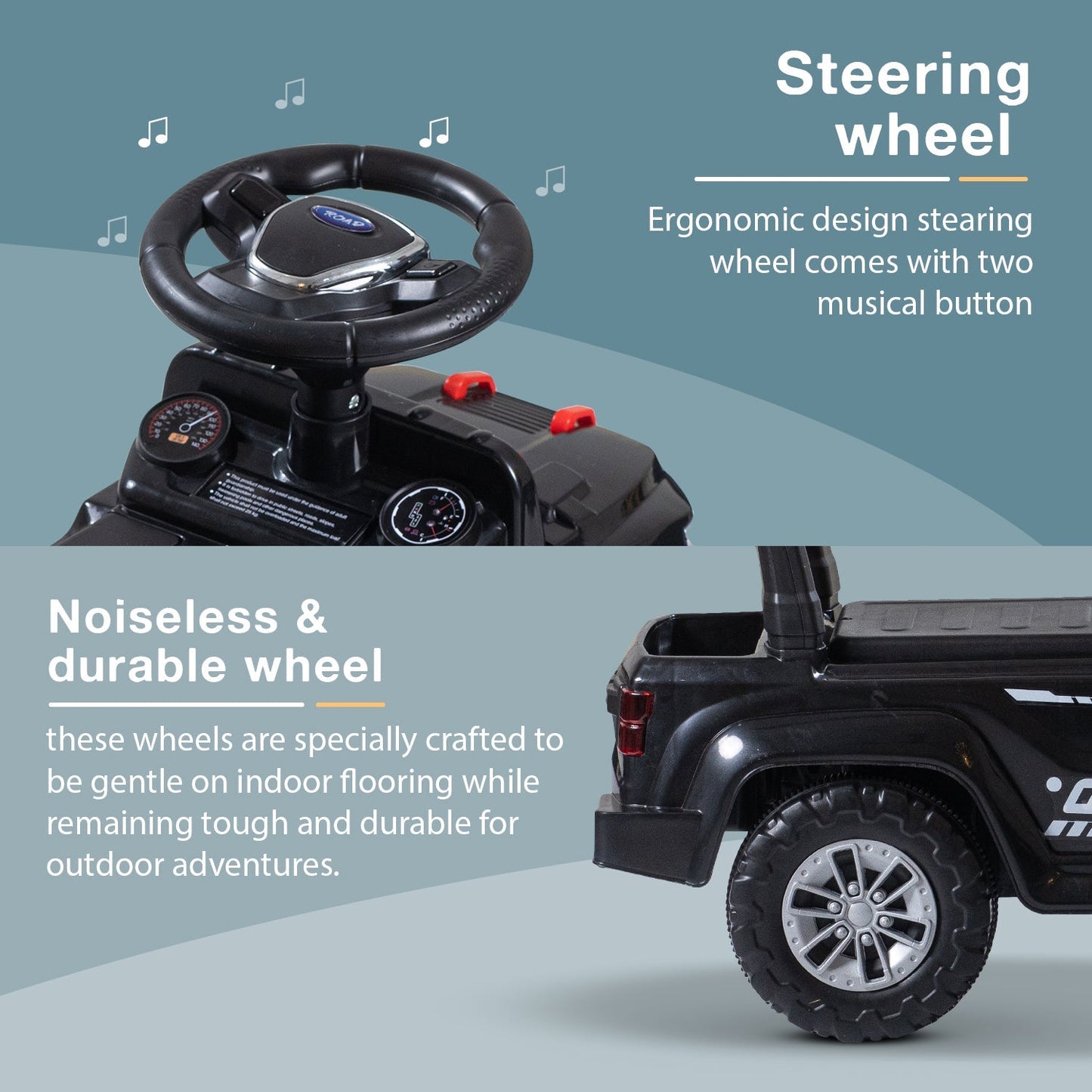 Baybee Speedy Baby Ride on Car for Kids, Push Ride on Toy With Led Light