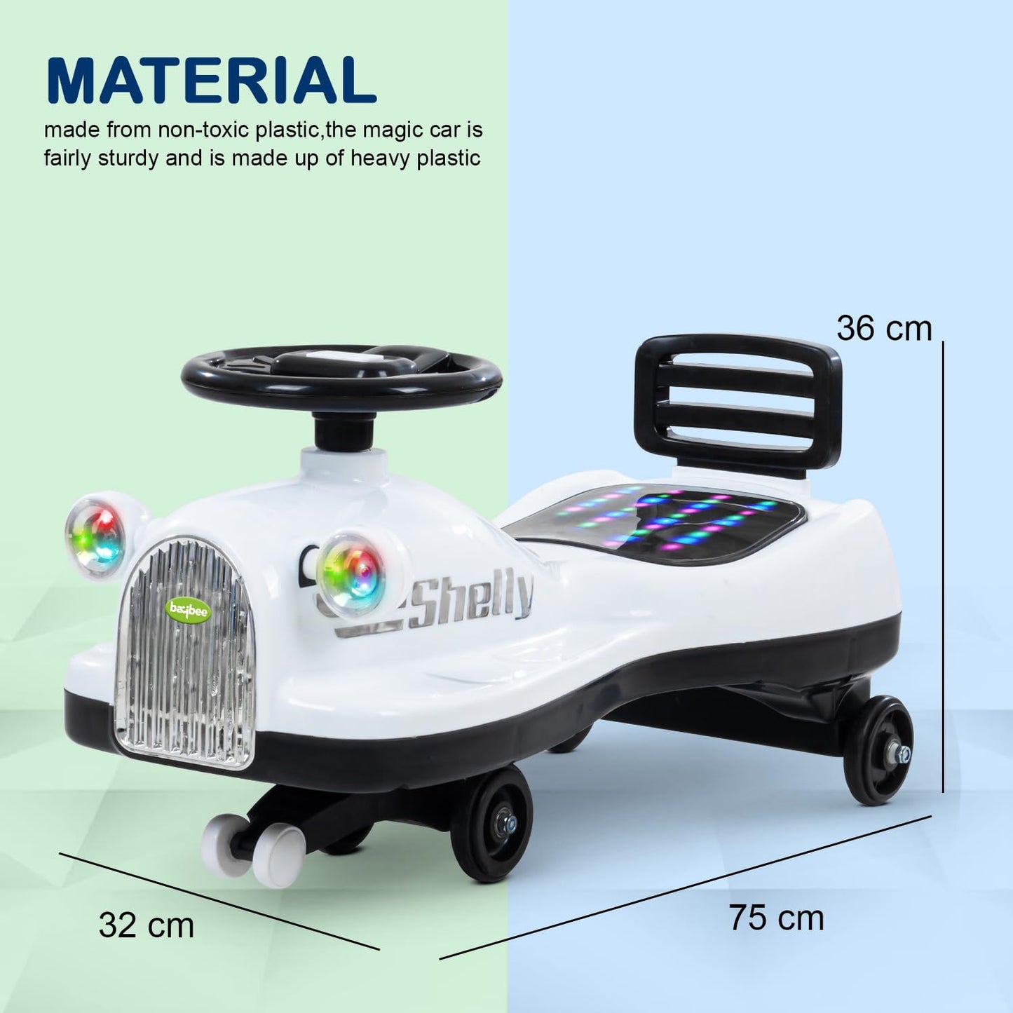 Baybee Trio Kids Magic Swing Cars for Kids, Twister Ride on Toy Kids Car