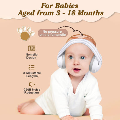 Baybee Noise Reduction Ear Muffs for Baby Essential Infants Ear Protector Headphones