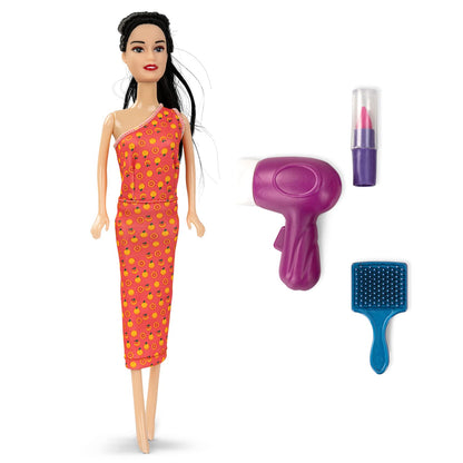 Baybee Stylish Fashion Doll Set for Girls Moveable Arms & Legs Doll Girl Toys with Cute Accessories Kids