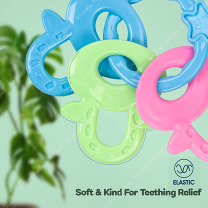 Baybee Baby Rattles Toys Set for Babies, Non-Toxic Rattle Teether Set with Smooth Edges.