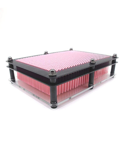 3D Pin Art Sculpture Impression Toy Birthday Gifts for Kids Children Friends Brother Sister Toy Gift for Daughter Son Boys Girls (Home Decor) (Light Pink, Medium)