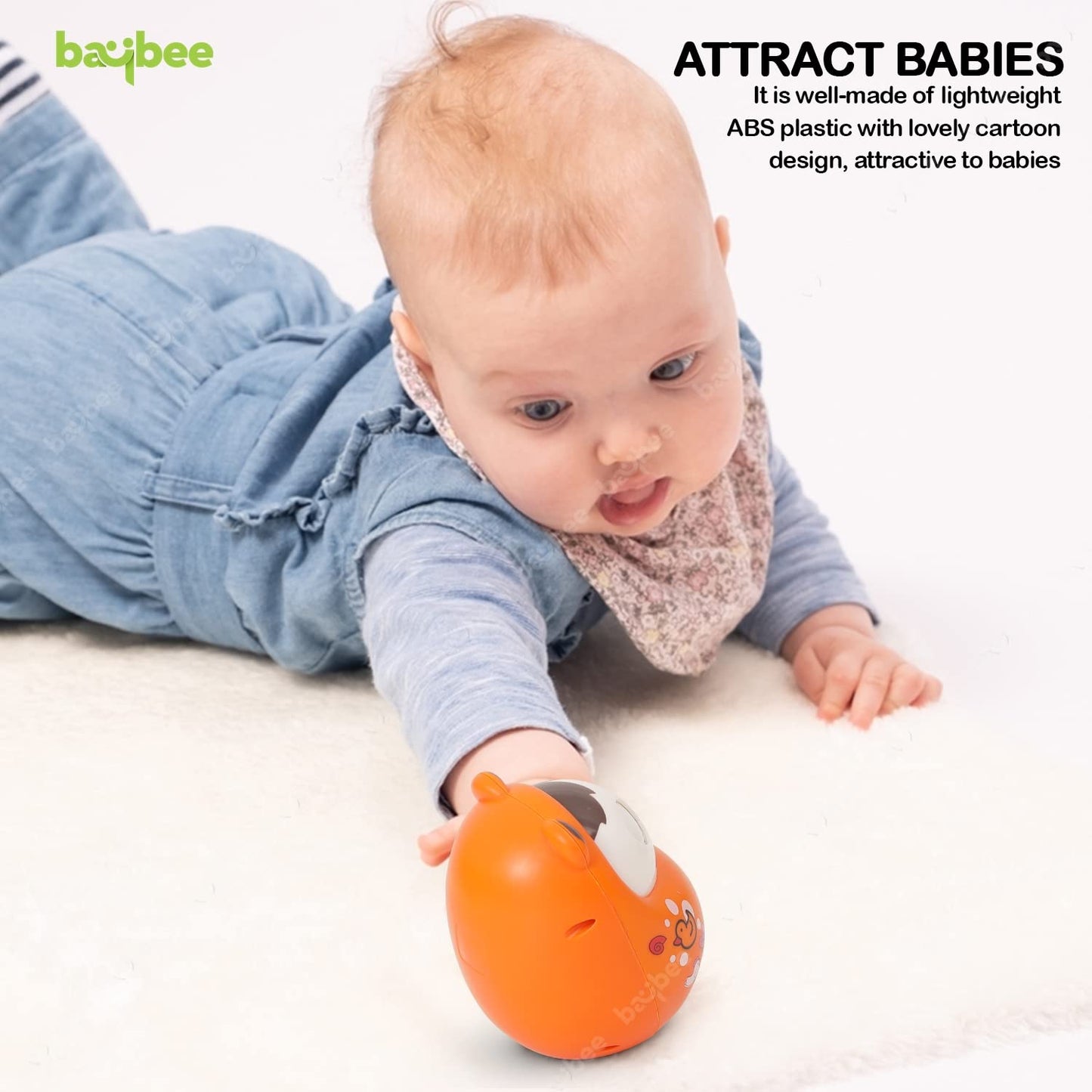 Roll over image to zoom in Baybee Musical Roly Poly Toys for Baby with Blinking Eye