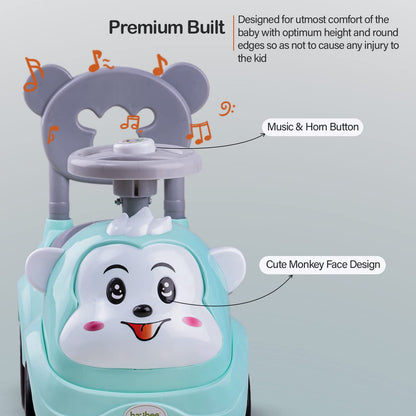 Baybee Monkey Baby Ride on Car Suitable for Boys & Girls