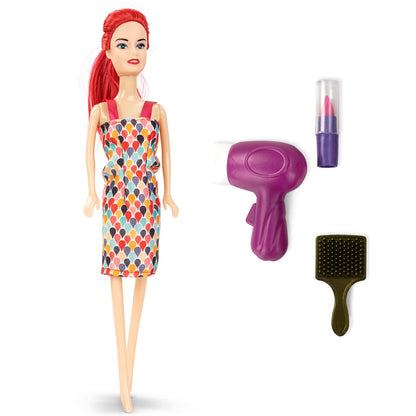 Baybee Stylish Fashion Doll Set for Girls Moveable Arms & Legs Doll Girl Toys with Cute Accessories Kids