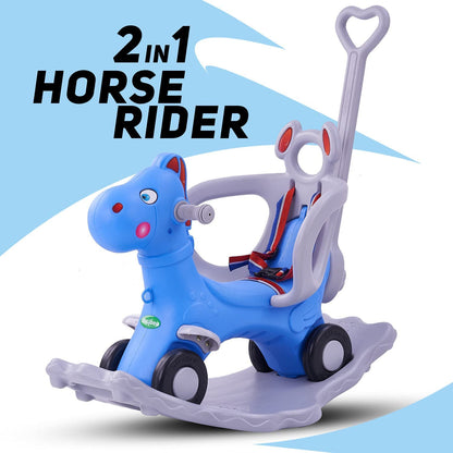 Baybee 3 in 1 Baby Horse Rider Ride on Toy Car for Kids