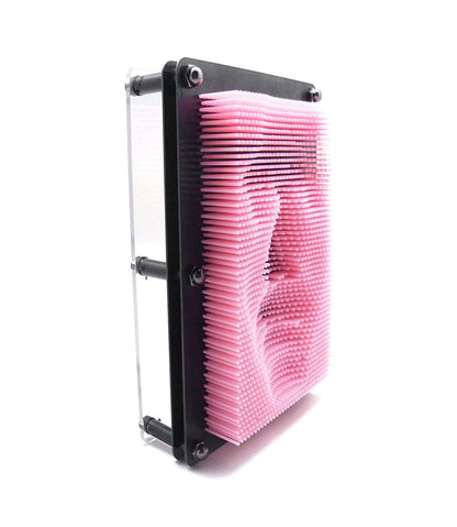 3D Pin Art Sculpture Impression Toy Birthday Gifts for Kids Children Friends Brother Sister Toy Gift for Daughter Son Boys Girls (Home Decor) (Light Pink, Medium)