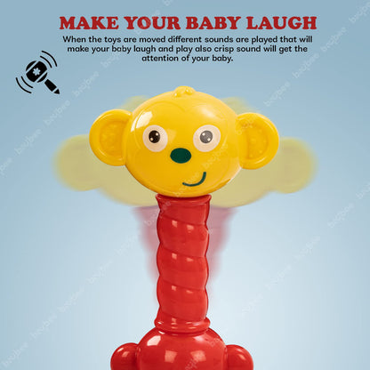 Baybee Pack of 2 Baby Toys Rattles Set with Smooth Edges for Babies.