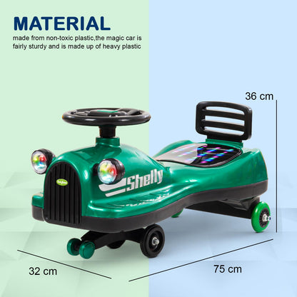 Baybee Trio Kids Magic Swing Cars for Kids, Twister Ride on Toy Kids Car