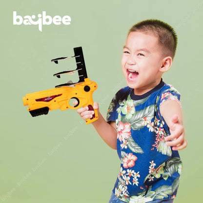 Baybee Airplane Launcher Toy Catapult Plane Gun with Foam Aircrafts Glider for Kids