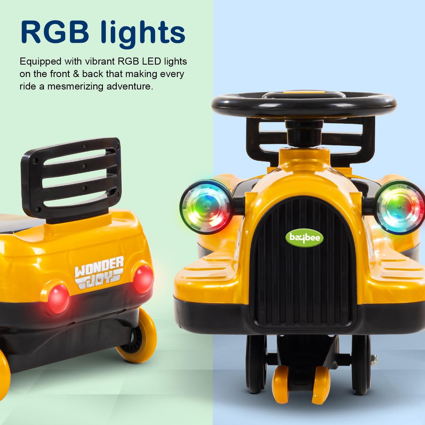 Baybee Trio Kids Magic Swing Cars for Kids, Twister Ride on Toy Kids Car