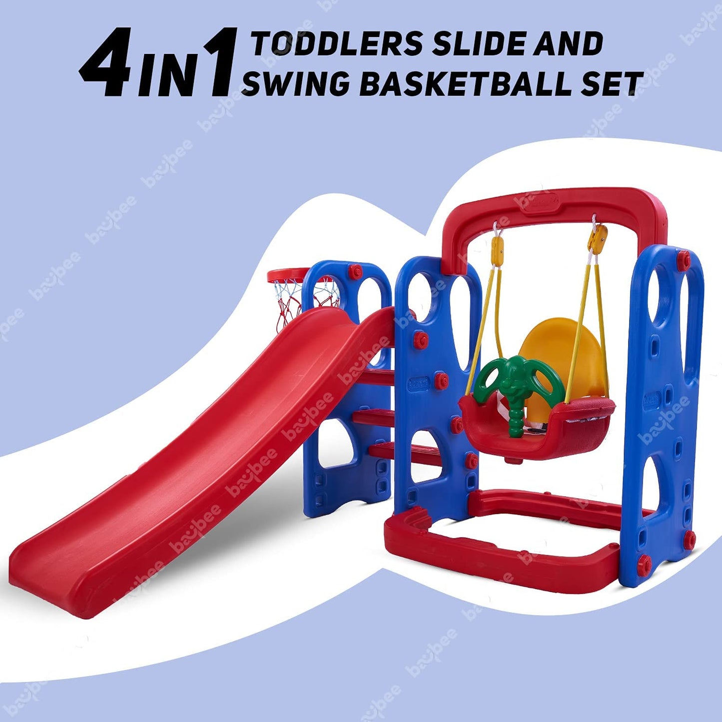 Baybee Super Garden Swing & Slider for Kids Plastic Baby Slide and Swing Combo