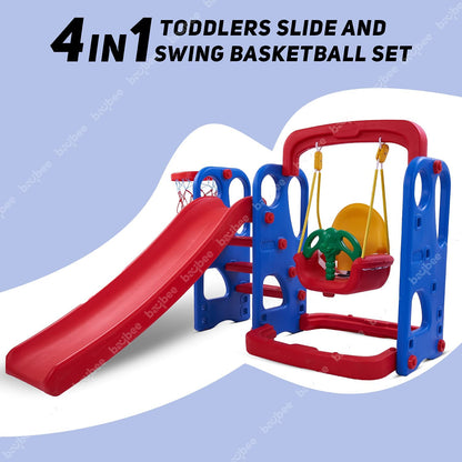 Baybee Super Garden Swing & Slider for Kids Plastic Baby Slide and Swing Combo